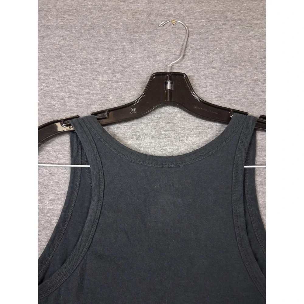 Polo Ralph Lauren Mens Shirt Medium Black Small Pony Tank Fitted Casual Preppy